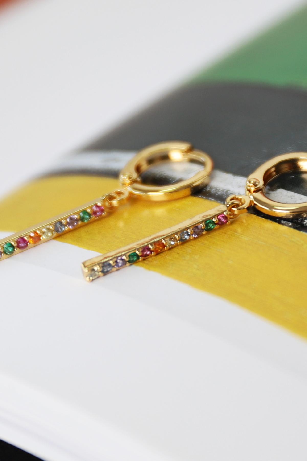 Earrings Glitter and Glamour Gold Copper h5 Picture4